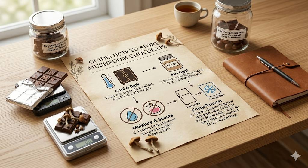 ⁠how to store mushroom chocolate